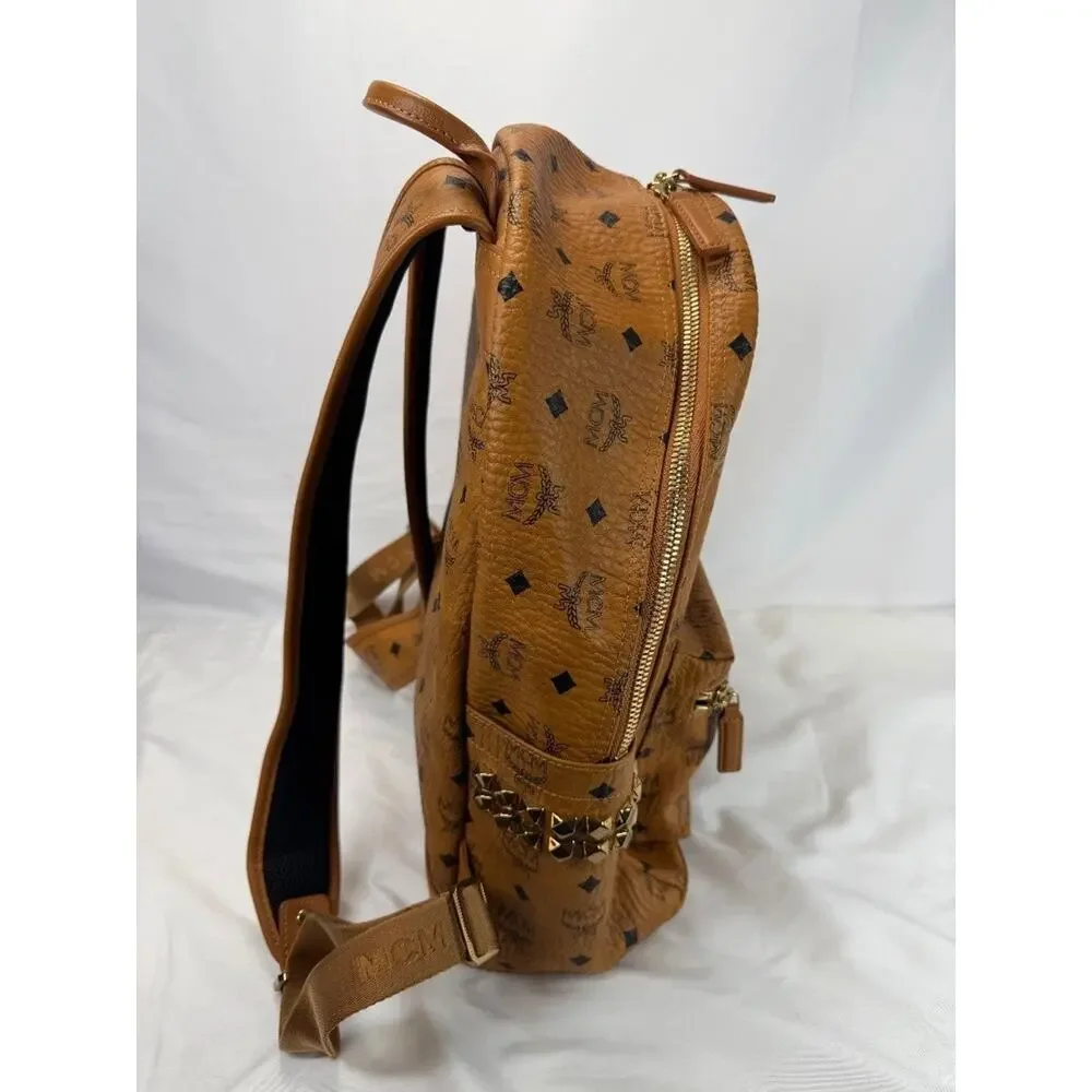 MCM Stark Side Studs Backpack in Visetos Medium SPB-TS 354557